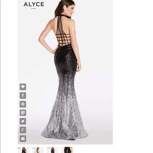 Alyce Paris brand new sequenced dress gown
